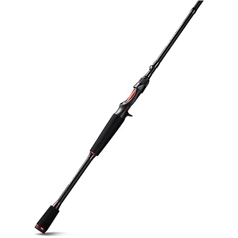 Piscifun Torrent Baitcaster Rod, Portable 2 Piece Casting Rod, Durable Lightweight Sensitive Baitcasting Fishing Rod (7'MH-M) Cover
