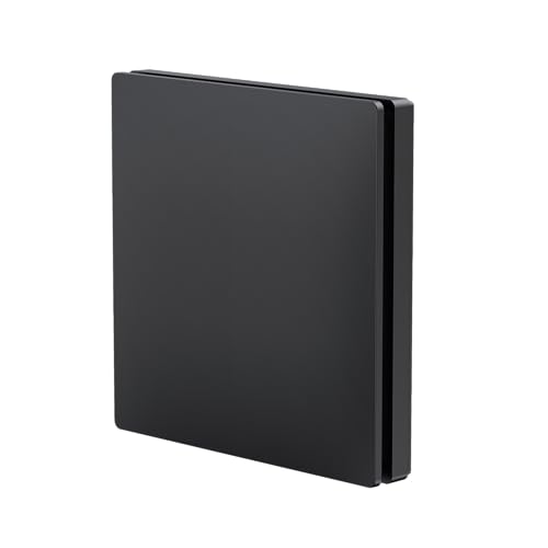 Black Kinetic Wireless Switch IP65 Waterproof Push Button Switch...