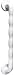 Produktbild Haltegriff - Kunststoff, ergonomisch, 600 mm, weiß