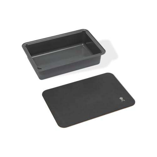 Weber Works Cutting Board & Basin – Food‑Safe Grill Prep Station for Marinating, Storing & Transporting Food with Dual‑Sided Cutting Board Lid, Grill Accessory by Weber - Used condition - Image 2