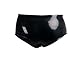 Rubberfashion Latex Hotpants - Rubber Gummi Hose Pants - sexy Shorts - Latex Slip Dessous für Damen und Herren schwarz 0.4mm M