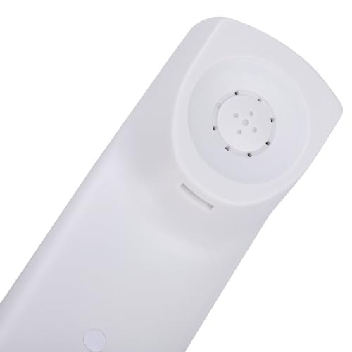 Teléfono con cable con identificación de llamada y altavoz blanco miniatura 7
