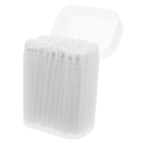 CALLARON 200piezas Bastoncillos De Algodón Para Bebés Con Doble Punta Multifuncción Para Cuidado Infantil Maquillaje y Limpieza Precisa Diseño Seguro y Cómodo Color Blanco