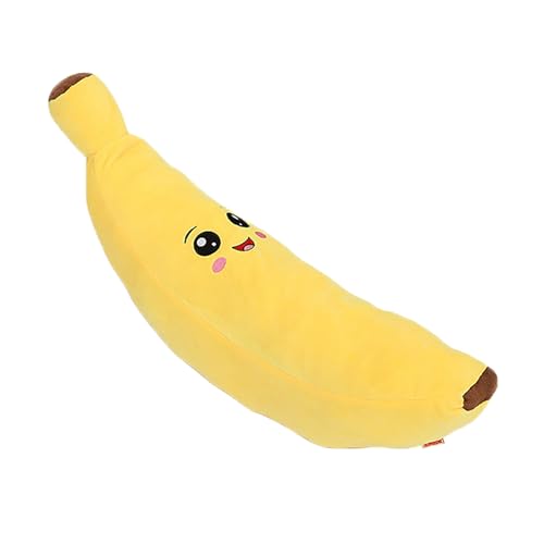 Giocattolo per cani che squittisce, carino a forma di banana, accessori per cani e gatti, giocattolo durevole per animali domestici (giallo, 26 x 8 x 8 cm)