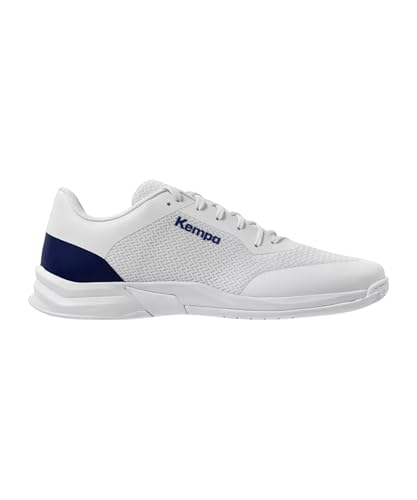 Kempa Kourtfly Three, Zapatos Deportivos Unisex Adulto, Blanco y Azul, 43 EU