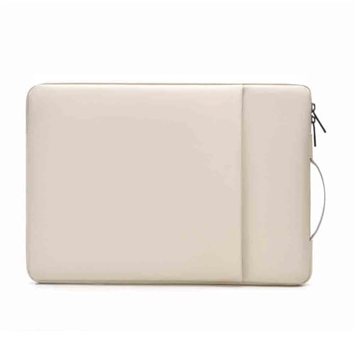 Étui de protection mince en cuir blanc pour ordinateur 13 à 16 pouces