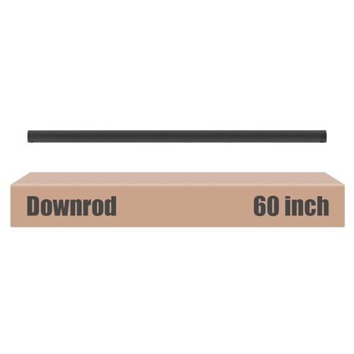60-inch Black Ceiling Fan Downrod with Extension Cord
