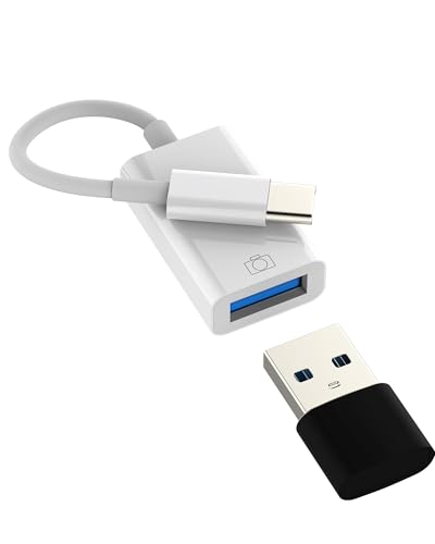 Ya en manzanajugosa.com: Adaptador USB C a USB-A OTG para iPhone 16 Pro MAX Adapter Tipo C Macho Hembra Conector Compatible con Samsung S25 Android MacBook para Apple para iPad Thunderbolt Camara Datos Cable Raton Accesorios