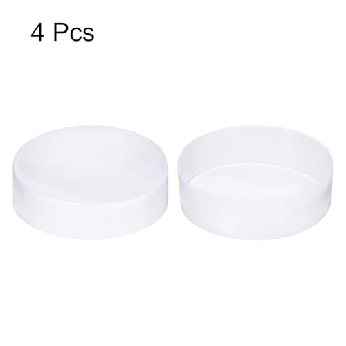 Image of uxcell 4pcs Rubber End Caps 170mm ID Vinyl Round End Cap Cover Screw Thread Protectors Clear, 50mm Height