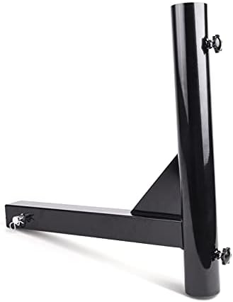 EliteTool Upgraded Hitch Mount Flagpole Holder with 4 Anti-Wobble Screws and 1pcs Hitch Pin for 2 inches Receiver
