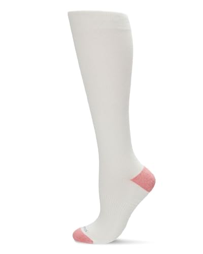 Image of MeMoi Wellfit Unisex Multi Striped Cotton Blend 15-20mmHg Graduated Compression Socks