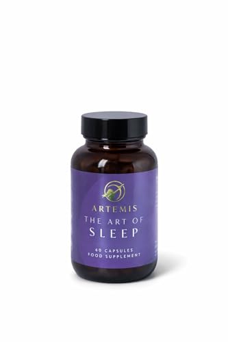 The Art of Sleep | Deep Sleep Support | Anxiety & Stress Relief | Relaxation | Magnesium | Ashwagandha | LTheanine | Reishi | Menopause Perimenopause Supplement | 60 Capsules | Vegan Friendly