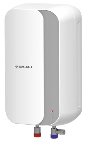 Image of Bajaj Prohot 3 Litre Instant Water Heater | 3KW Vertical Geyser for Bathroom & Kitchen | Fast Heating Element | High Grade SS Tank | Multiple Safety Systems | 2-Yr Product Warranty | White