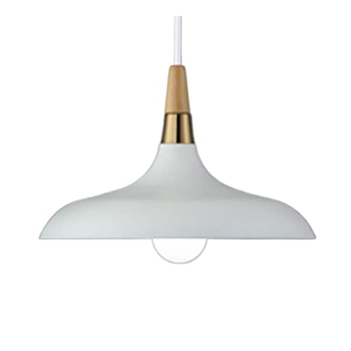 Suspension design E27 moderne en bois et métal pour décoration haut de gamme