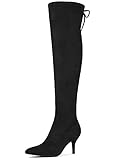 bota over the knee via marte fivela feminina - preto Tenga en cuenta que el color puede variar ligeramente según la configuración del monitor