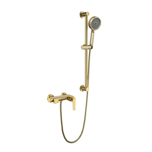 Ensemble de douche doré idéal pour la rénovation de salles de bains - 2