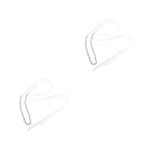 Ceinture pour robe mariée strass accessoire mode soirée lot de 2 pièces
