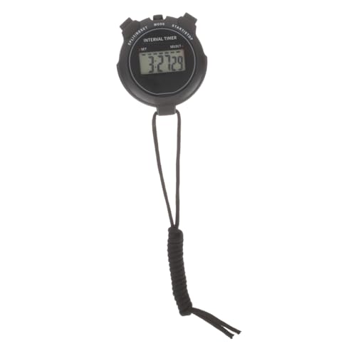 Parliky Electronic Sports Stopwatch Timer Fitness Stopwatch with Digital Display and Lap Timing Function Black Sports Accessory for Athletic Training