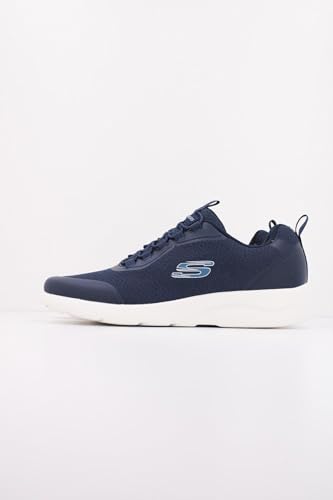Skechers Homme 894133 NVY Basket, Navy Mesh/Synthetic/Trim, 42 EU