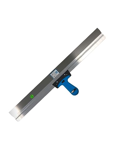 Handelskönig Flächenspachtel Alu mit Softgriff, Blattstärke 0,6 mm, Breite 800 mm, rostfrei, breit mit Stiel, Spachtel für Trockenbau Fassade Fassadenspachtel Flächenspachtel 800 mm