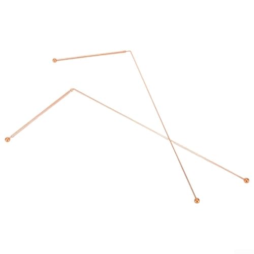 2PCS Copper Probe Rods 99.9% Copper Dowsing Rods for Divination Tool Searching Water