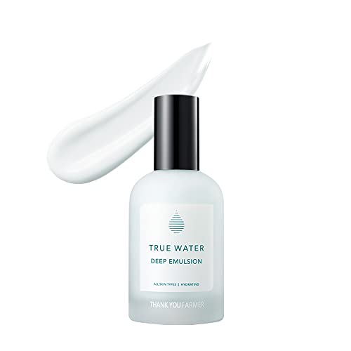 THANKYOU FARMER True Water Deep Emulsion 4.57 Fl Oz (130ml) - Moisturizing | Face Moisturizer | Facial Moisturizer | Face Lotion | Face Moisturizer For Women | Anti Aging Face Moisturizer For Women