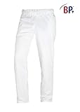 2 Seitentaschen BP 1645 130 unisex Hose aus reiner Baumwolle Weiß, Größe Sl