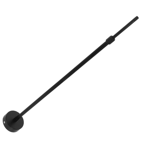 DIYEAH Barras de Extensión para Lámparas de Techo Ajustables Varillas para Focos de Techo Soporte para Raíl de Iluminación Varillas Telescópicas de Color Negro para Proyectos de