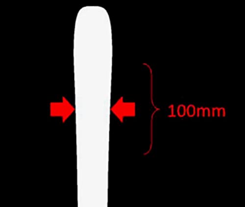 Clipboart ® vertikale Wandhalterung für Freerideski Tourenski Carvingski mit Einer Taillierung zwischen 75mm bis 113mm (Eiche 100)