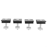 Entgoinggo Solarmodul-Montageklemmen für 30 mm und 35 mm Rahmen, End- und Mittelhalterungen aus Aluminiumlegierung für Wohnmobil, Boot und Dachinstallation (4 x 30 mm mittlere Klemme)