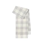 MEIYIYA Bufanda Bufanda De Lana Invierno para Mujeres Cwatan Orden para Mujeres De Mujeres Cálidas-Gris-Lana 100% Pura, 180 * 30 Cm (incluida La Barba)