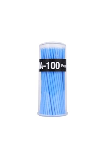 Micro Brush İpek Kirpik & Kalıcı Makyaj & Kirpik Lifting Çubuğu, Mavi, 100 Adet