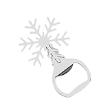 Abridor de cerveza – Herramienta ergonómica de aleación de zinc con temática navideña | Abridor de tarros, para bodas, camareros, bares, recuerdos del hogar, mujeres y hombres mayores