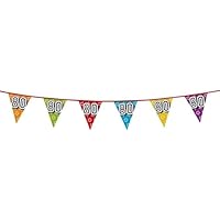 Colourful Bunting, 10 Metres, 20 Flags (Multi colour 8M, Age 80)