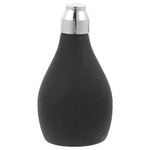 BIUDECO Botella Pulverizadora de Polvo Seca Negra, Pulverizador Recargable para Peluquería, Dispensador Portátil para Aplicación de Fibras Capilares y Talco, Uso Profesional y Doméstico