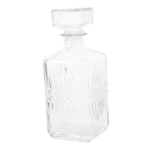 CONGARTENO Decanter Wine Carafe with Lid Wine Pourer Wine Aerator Dispenser Whiskey Bottle Wine Diffuser Drink Dispenser Airtight Dispenser Syrup Dispenser Beer Freezer Mugs Glass Transparent