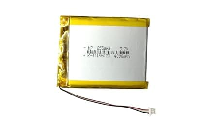 Lipix 3.7V 4000mAh Rechargeable Battery with 3-Pin Connector for Power Bank, DVD, Tablet, MP3 Player, GPS, Instruments, Model 855060-image-46