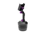 WeatherTech CupFone with Extension, Universal Cup Holder Phone Mount for Cars – Adjustable & Secure Fit with Open Access for Charging – Compatible with iPhone, Android (Violet Billet Knobs)