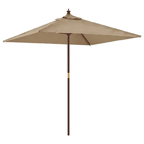 Parasol de jardin carré toile sable pour repas ombragés au balcon
