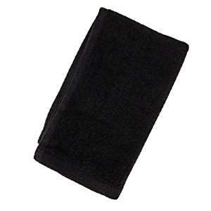 Black Fingertip Towels 100% Cotton - Terry-Velour _4 _ Pack 11