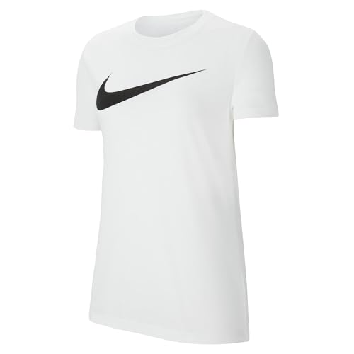Nike Femme W Nk Df Park20 Tee Hbr T Shirt, White/Black, S EU