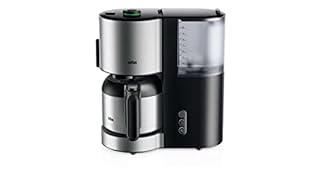 Braun KF5105BK Macchina per il caffè americano con filtro, AromaSelect, 10 tazze, 1000 Watt, nero, acciaio inox