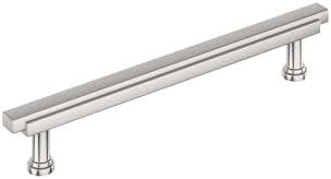 Signature Hardware 954047-6516 Gilderoy 6-5/16 Inch Center to Center Bar Cabinet Pull - Polished Nickel