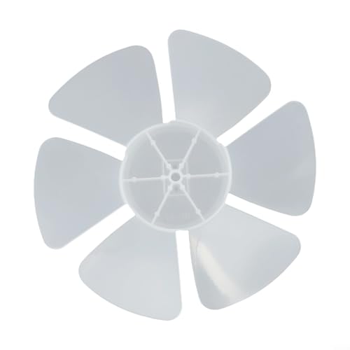 Ventilador eléctrico de repuesto para el hogar de 10 pulgadas con 6 cuchillas, diseñado para ventiladores de pie y mesa, hecho de plástico PP resistente al calor para reducir el ruido (blanco
