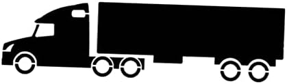 18 Wheeler Semi Truck Trucker 11" x 8.5" Custom Stencil Reusable Custom Cut Stencil Sheet Template Cutout Sign DIY Supplies for Airbrush Painting Drawing