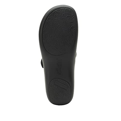Alegria Kourtney Mary Jane Women's Comfort Shoes Upgrade Black Vegan Leather 8-8.5 Wide Width Us #TOP4