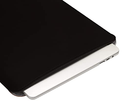 Image of CONTACTS 13-13.3 inches Laptop Sleeve Compatible for MacBook Pro /MacBook Air and All Other Laptops Under 13.3 inch Pu Leather - Black
