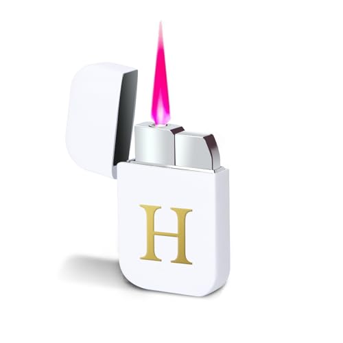 Encendedor soplete dorado con inicial para mujer miniatura 1