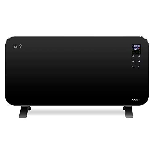TCP Smart Glass Panel Heater 2000w Black