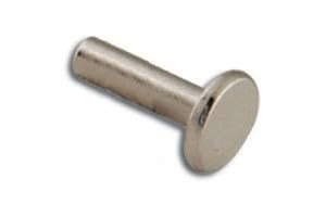 Tandy Leather 7/16" Tubular Rivets Nickel Plate